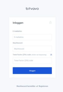 inschrijven bitvavo